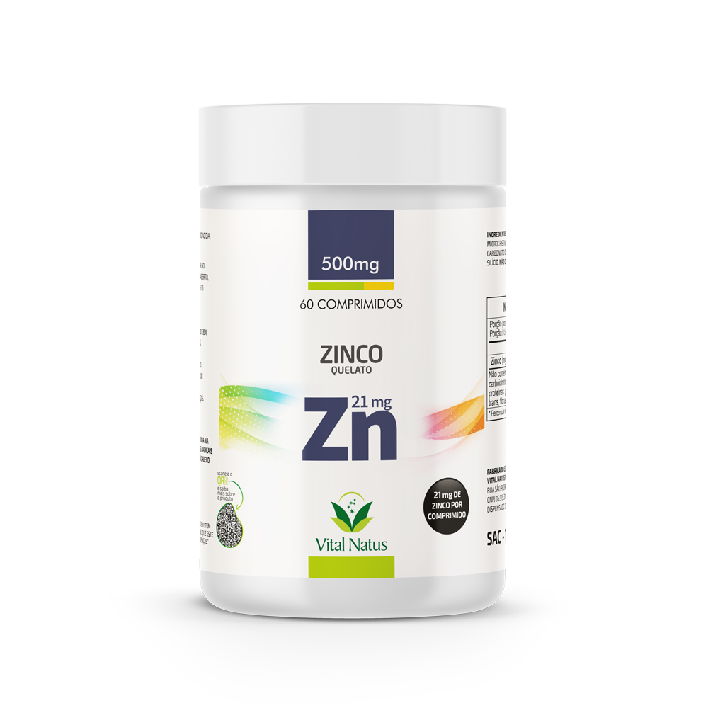 ZINCO 21mg - 60 Comprimidos VITAL NATUS