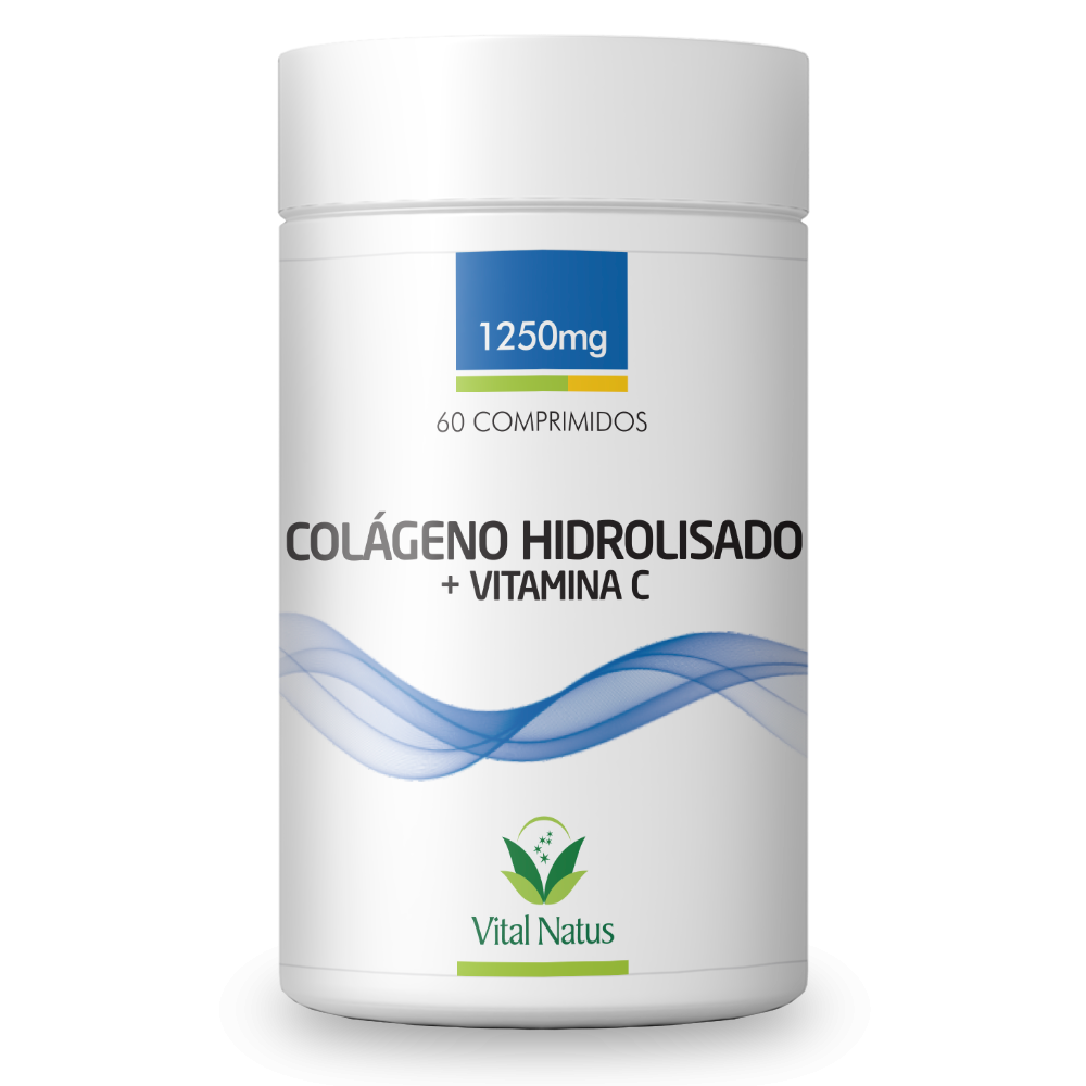 COLÁGENO HIDROLISADO + VITAMINA C 1250mg c/ 60 comprimidos