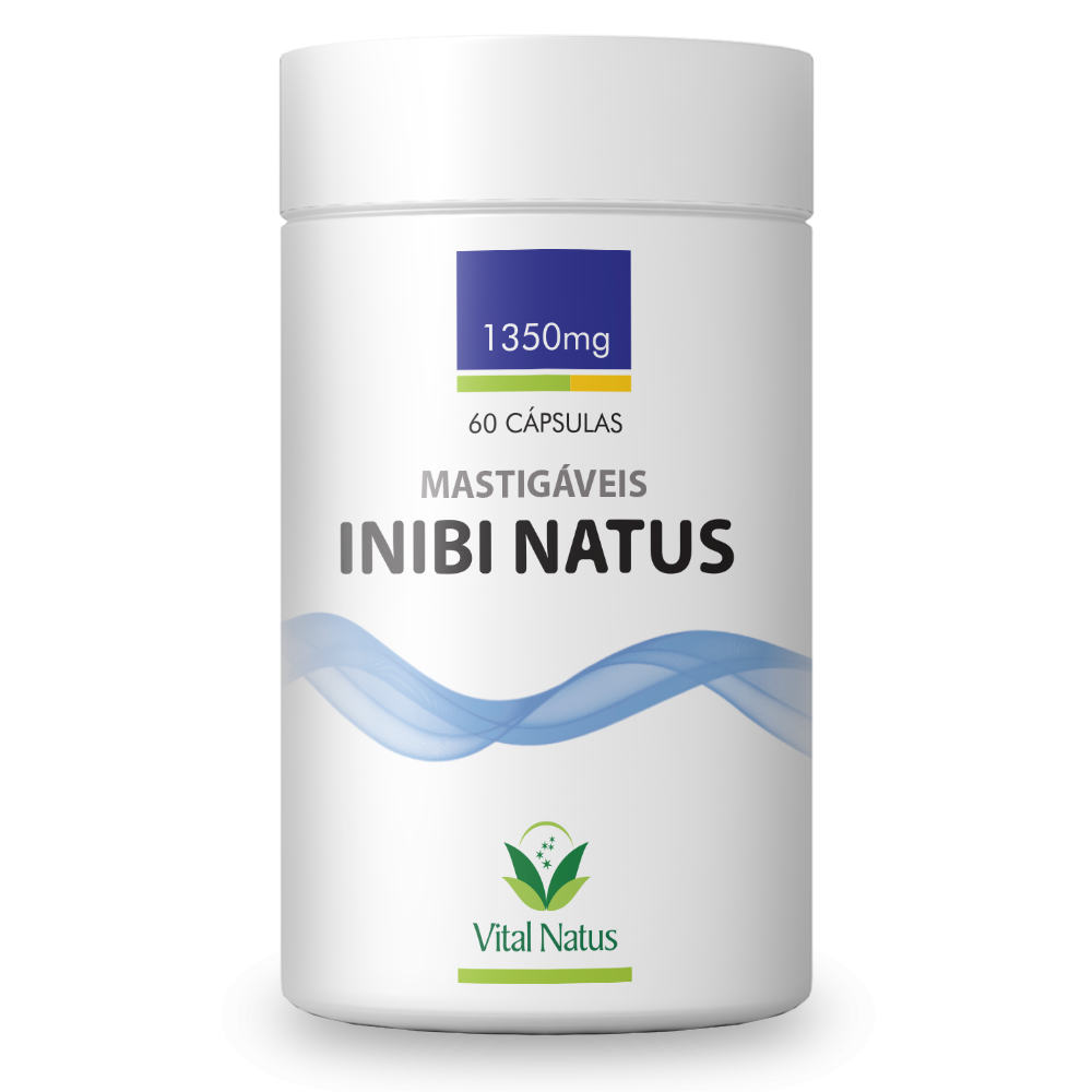 INIBI NATUS - 60 Cápsulas mastigaveis sabor coco