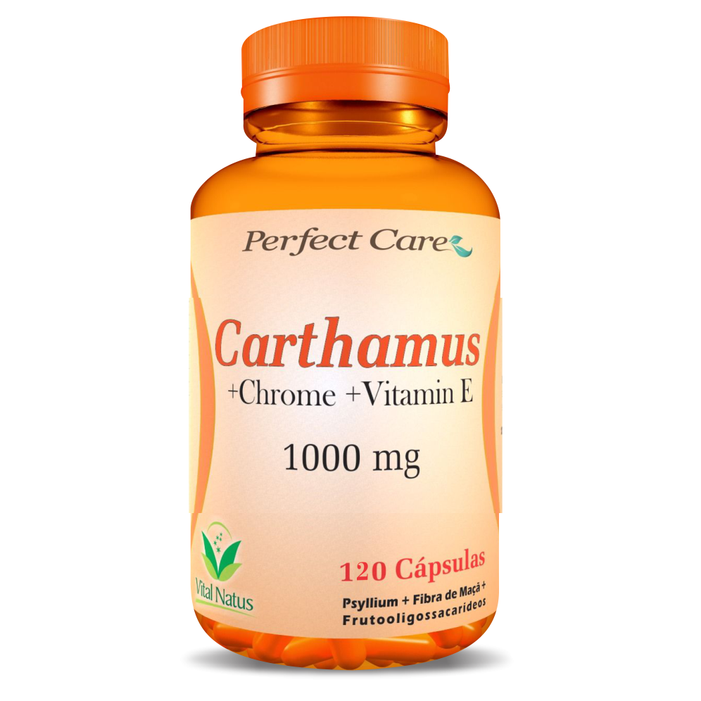 CARTHAMUS + CHROME + VITAMIN E  1G C/ 120 CÁPSULAS