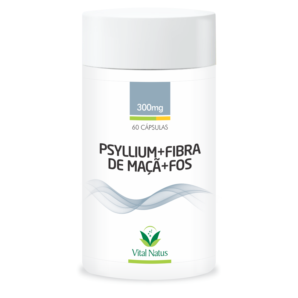 PSYLLIUM + FIBRA DE MACA + FOS 300MG C/ 60 CAPSULAS